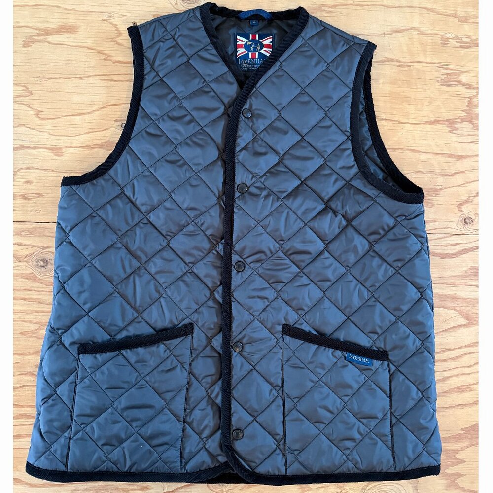 Lavenham Thornham Women's Quilted Gilet Vest, Dark Grey, Size  XL (18UK)